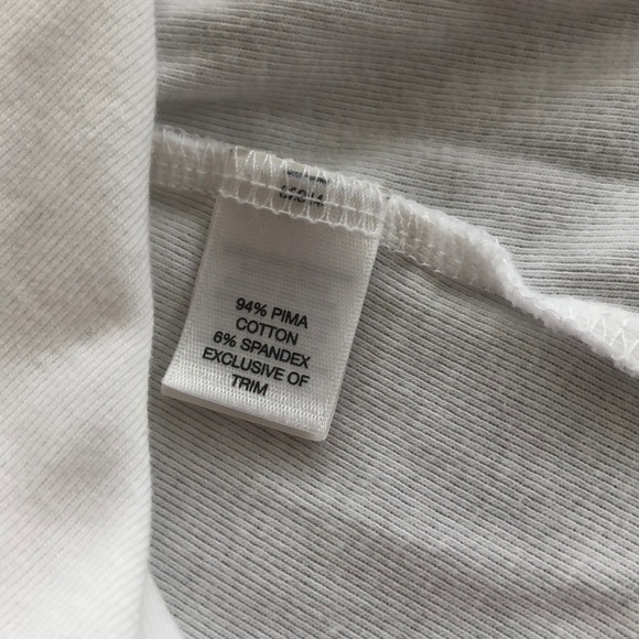 White deep V Henley - Picture 7 of 7